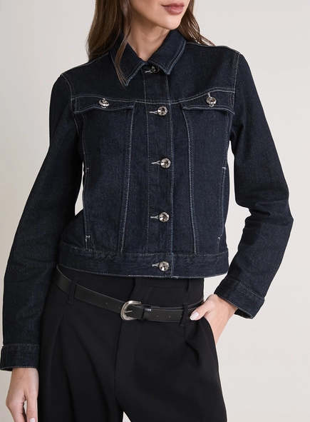 Jaqueta Jeans Feminina Trucker