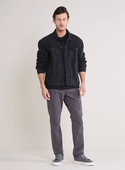 Jaqueta Jeans Masculina Trucker Over