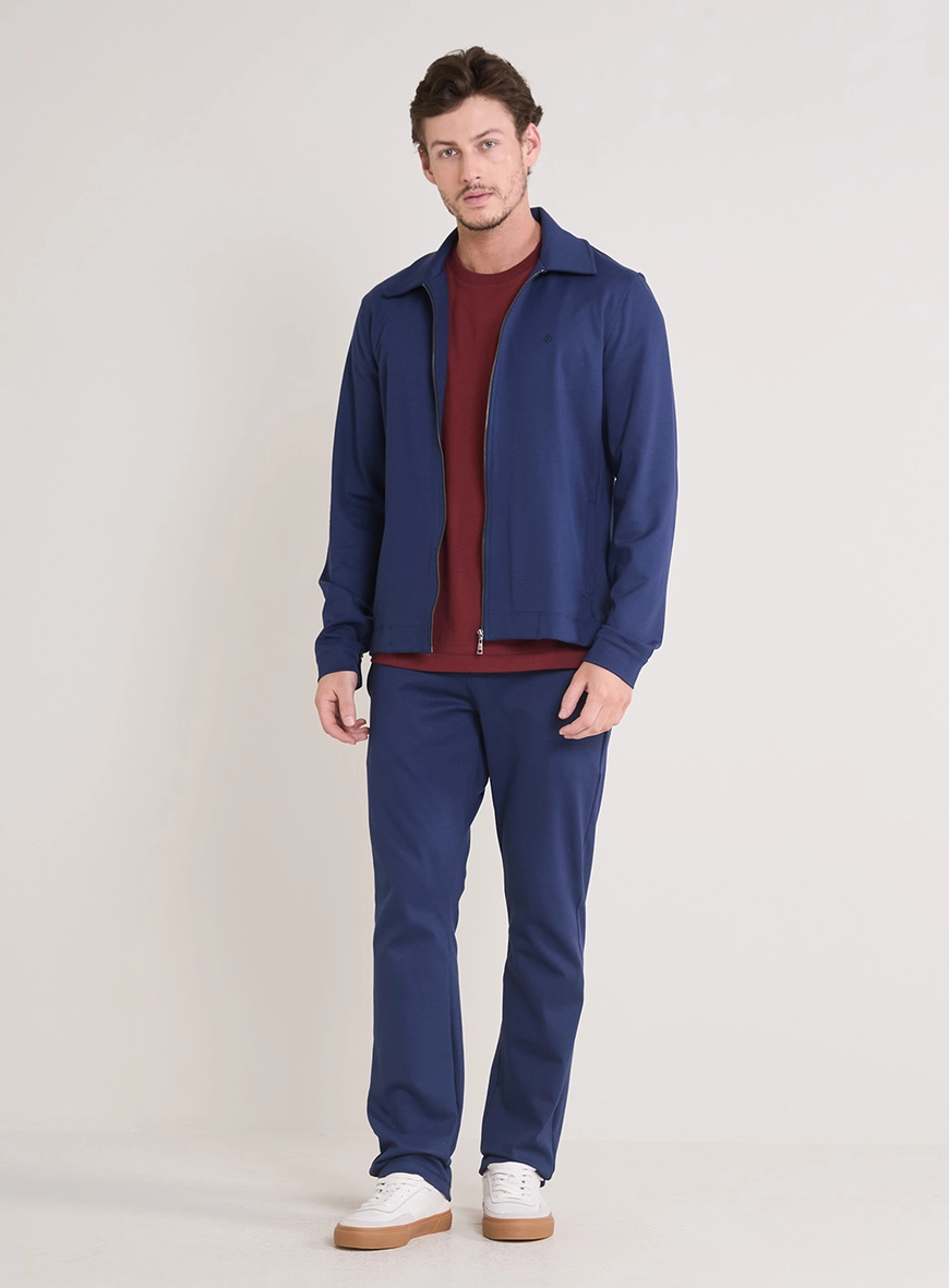 Jaqueta Masculina Comfort Bomber Azul