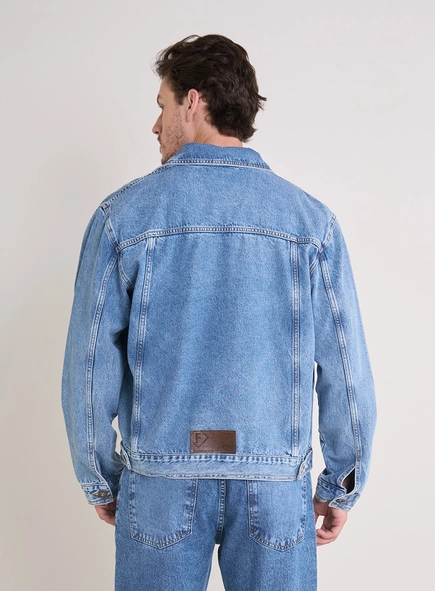 Jaqueta Jeans Masculina Slim
