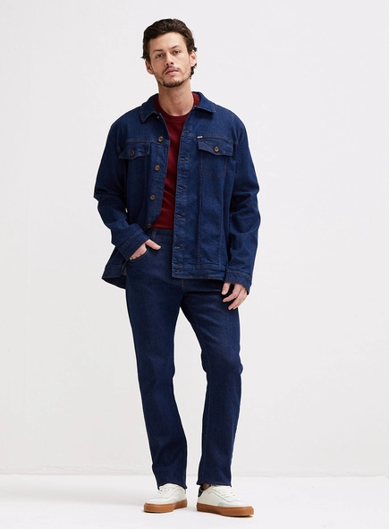 Jaqueta Jeans Masculina Slim Fit