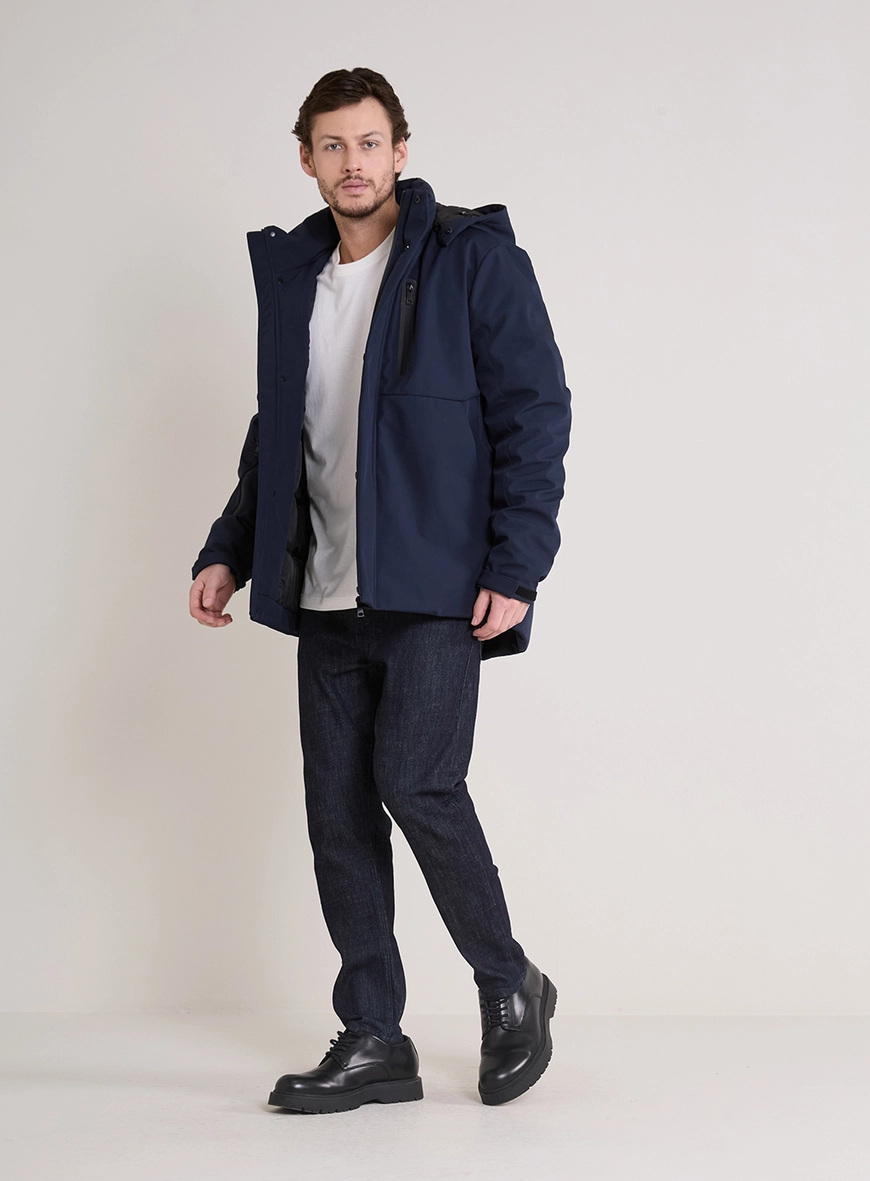Jaqueta Masculina Puffer Matelassê Azul