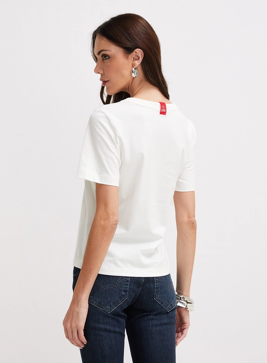 Camiseta Feminina Básica - Fran Off Shell