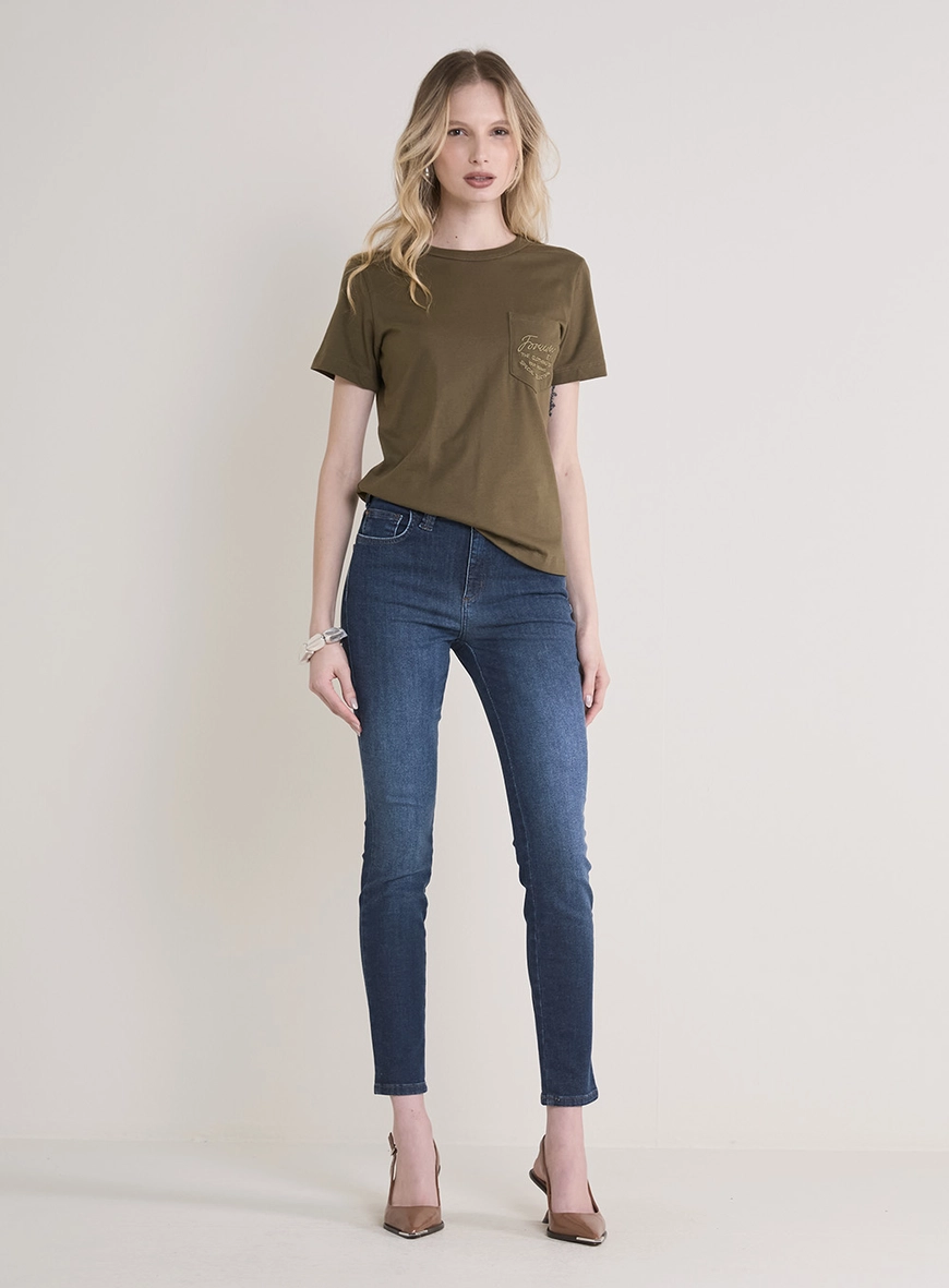 Camiseta Feminina Básica - Fran Verde