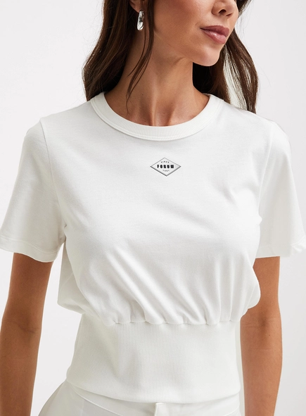 Camiseta Feminina Básica Barra Larga