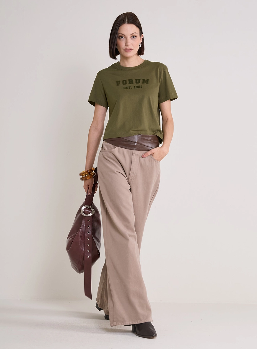Camiseta Feminina Boy Básica Verde