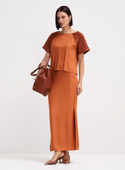 Camiseta Feminina Ampla Suede