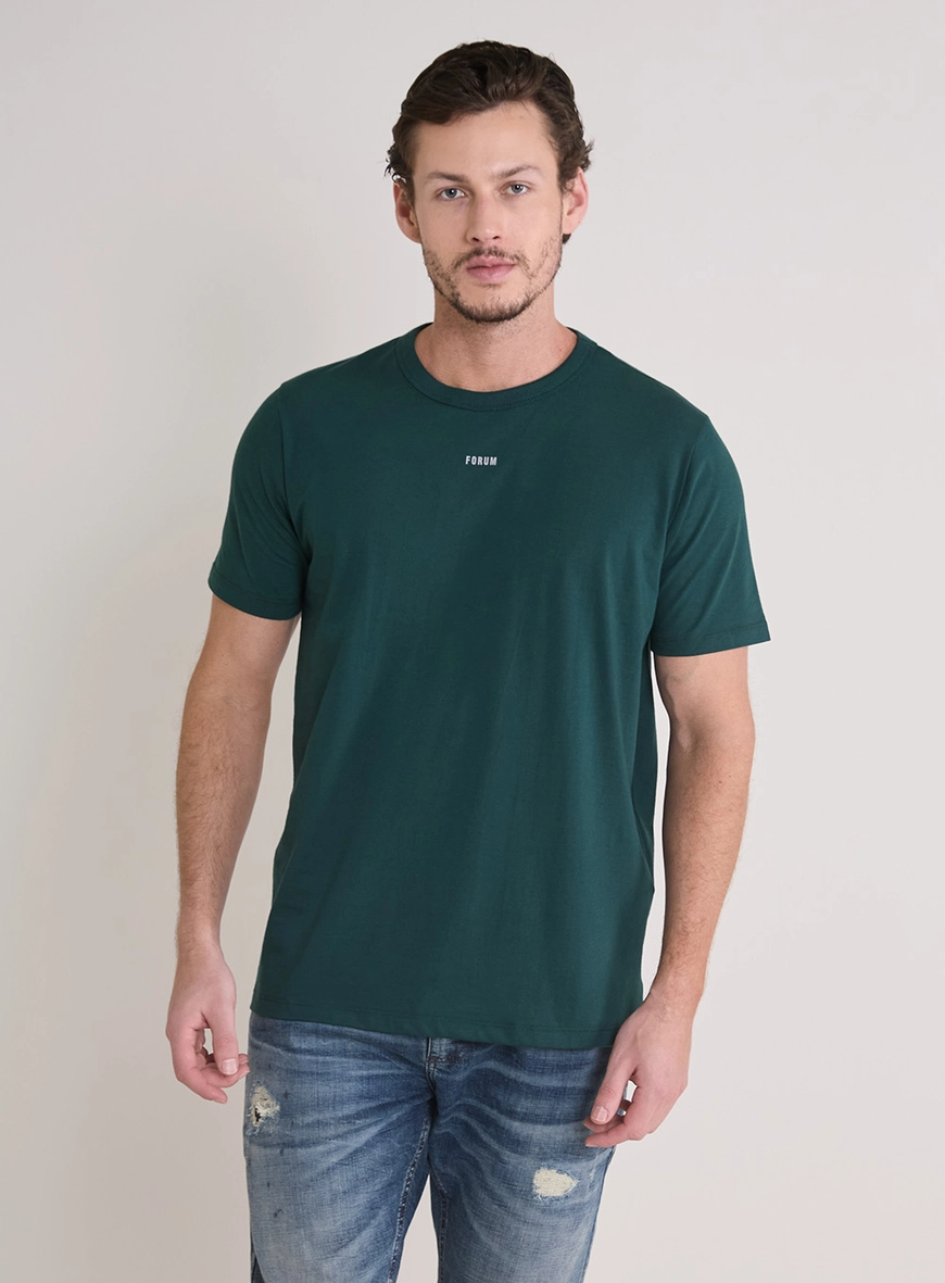 Camiseta Masculina Básica New Slim Verde 1