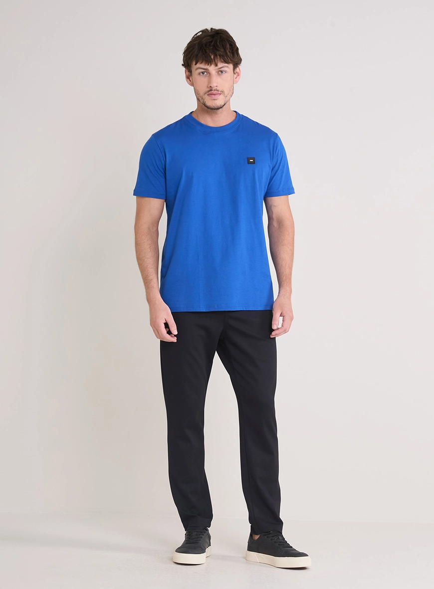 Camiseta Masculina New Slim Azul