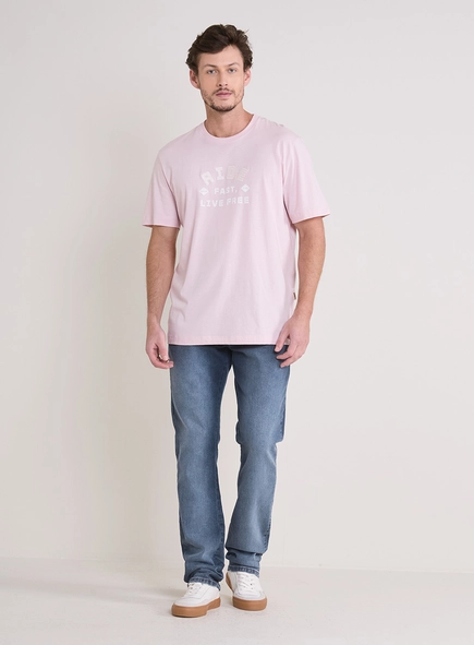 Camiseta Masculina New Box Com Estampa Frontal