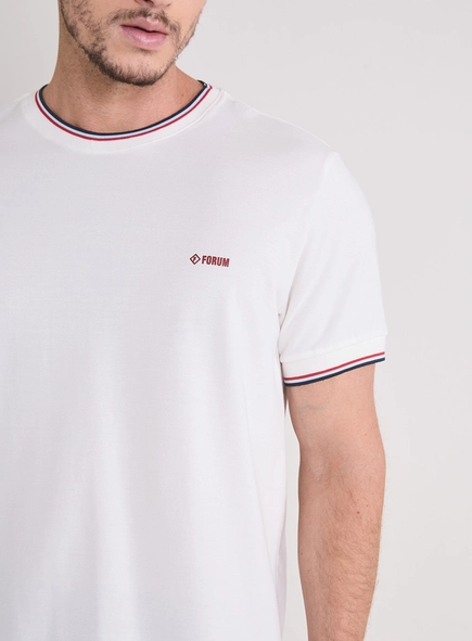 Camiseta Masculina New Slim Com Detalhes