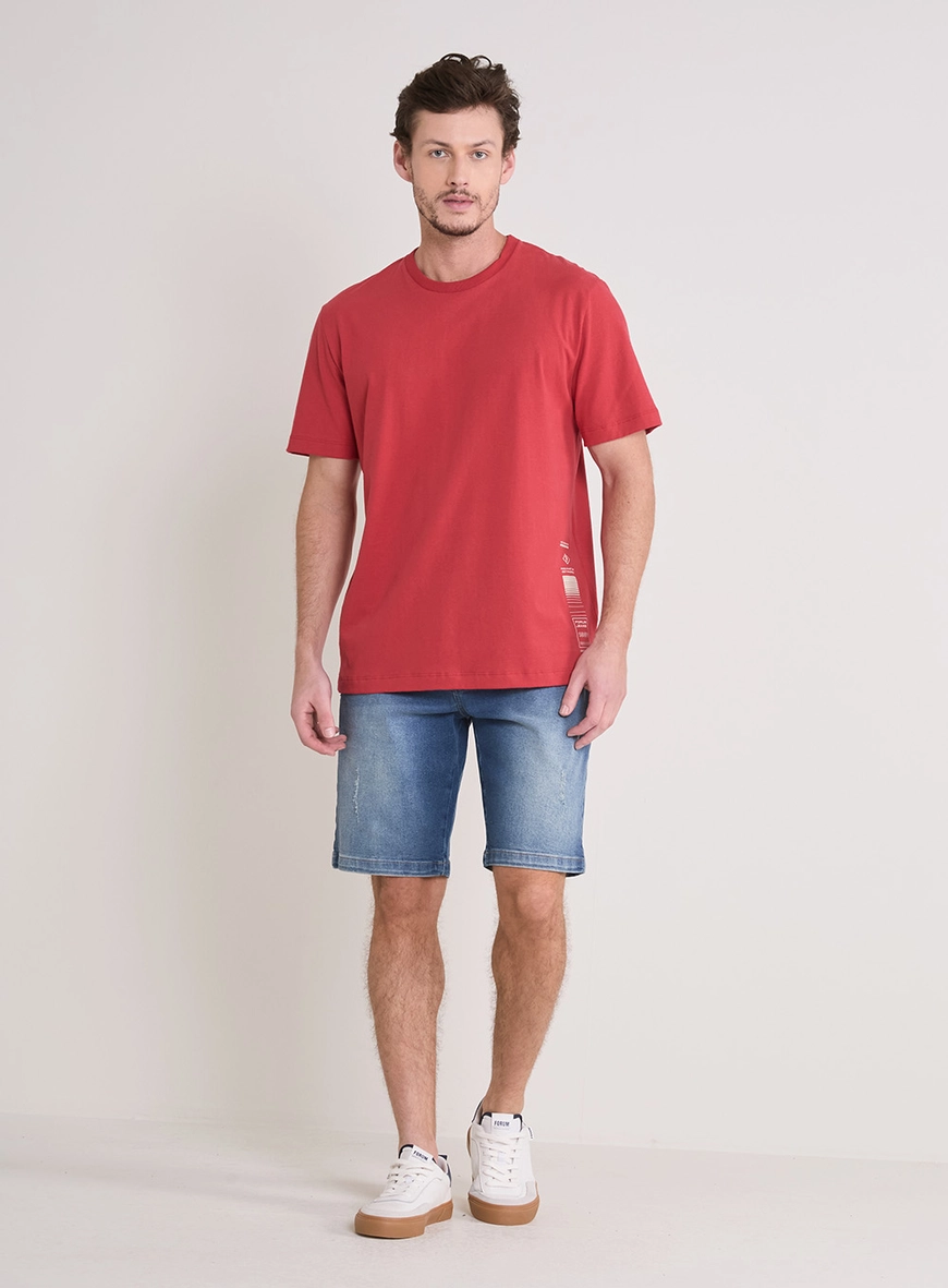 Camiseta Masculina New Box Vermelho