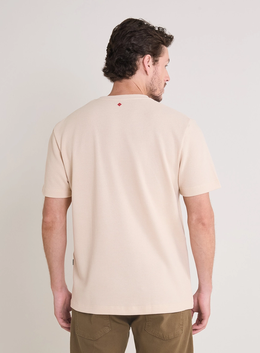 Camiseta Masculino New Box Básica Bege