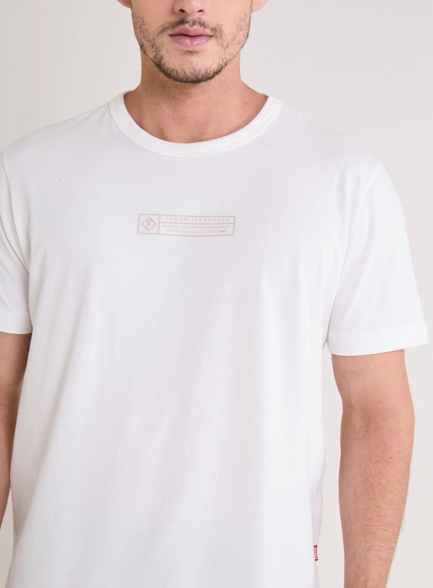 Camiseta Masculina Básica New Slim Off Shell