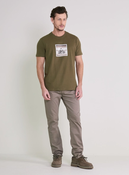 Camiseta Masculina New Slim Com Estampa