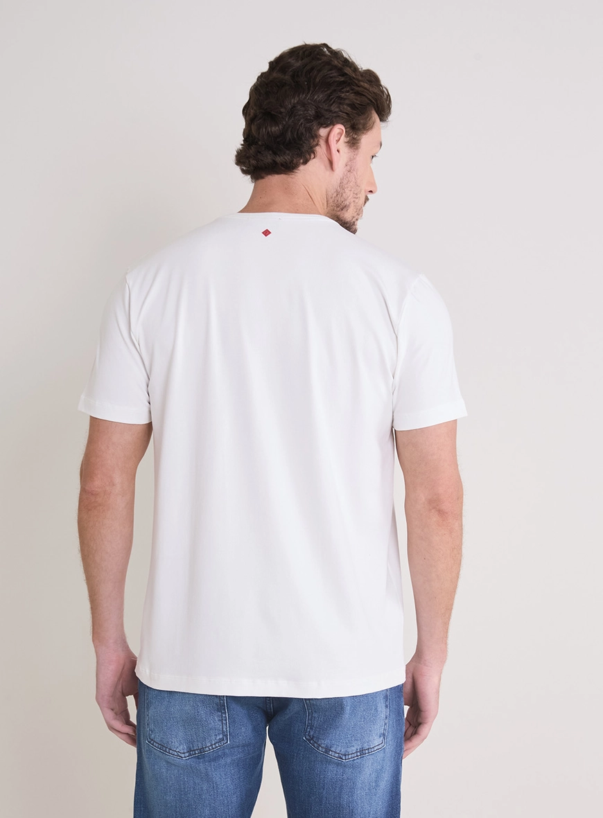 Camiseta Masculina New Slim Bege