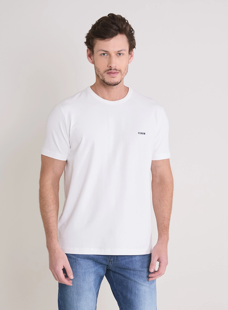 Camiseta Masculina New Slim Bege