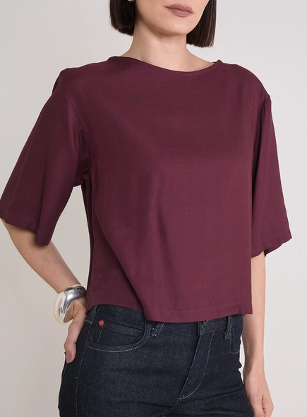 Blusa Solta Com Manga Ampla