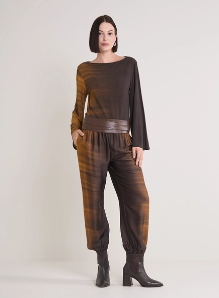 Blusa Solta Manga Longa Golden Gradient