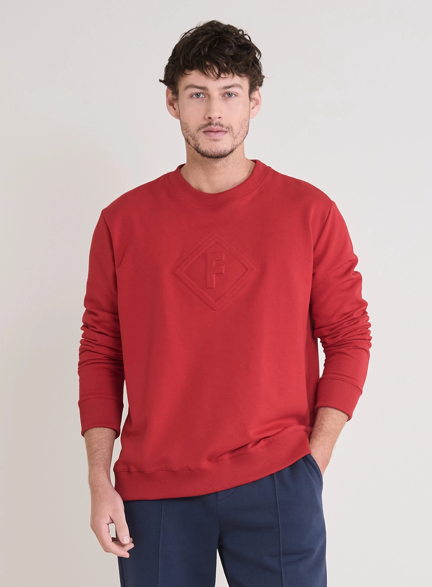 Blusão Moletom Masculino New Comfort Relevo 3d Vermelho