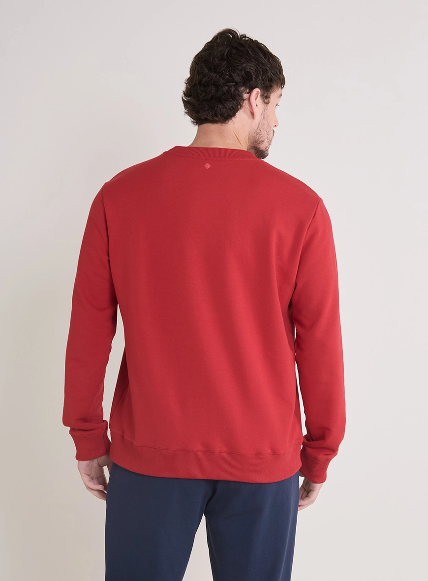 Blusão Moletom Masculino New Comfort Relevo 3d Vermelho