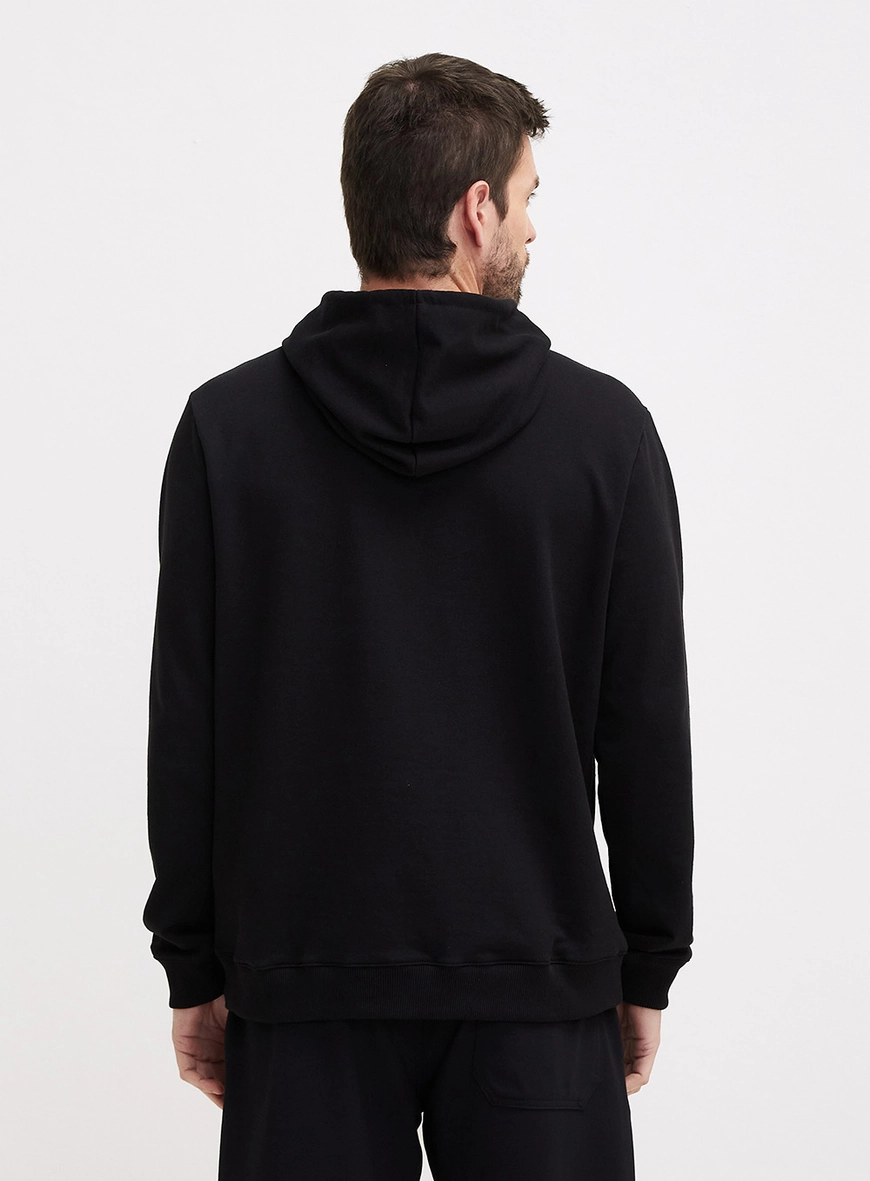 Blusão Moletom Masculino New Comfort Com Capuz Preto