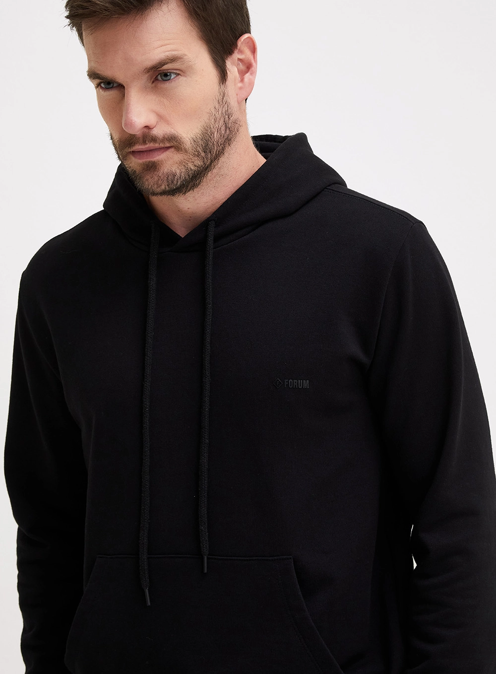 Blusão Moletom Masculino New Comfort Com Capuz Preto 2