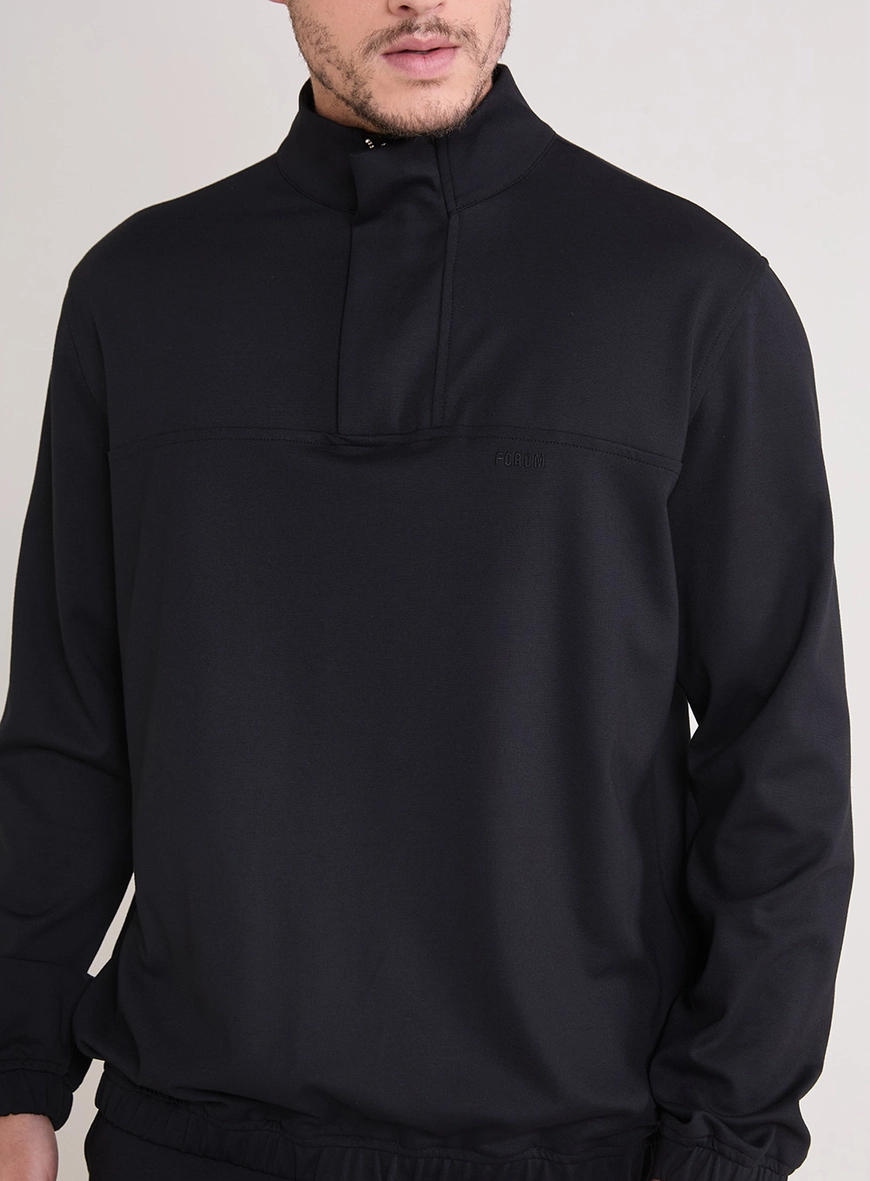 Blusão Masculina New Comfort Gola Alta Preto