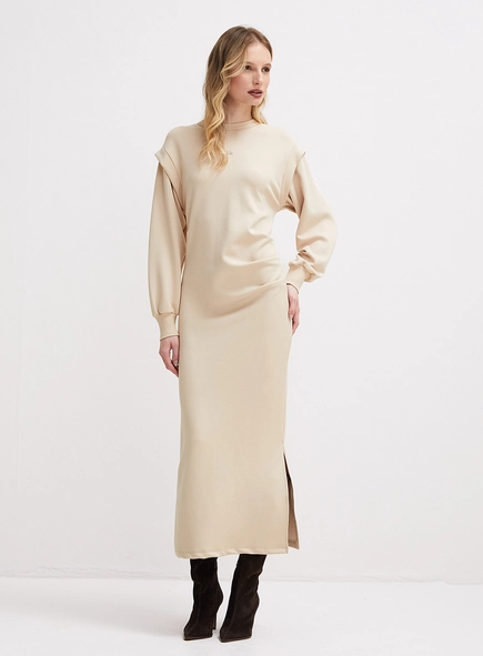 Vestido Longo De Manga Longa