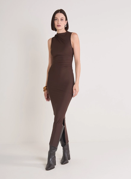 Vestido Maxi Midi Gola Japonesa