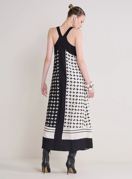 Vestido Longo Solto Estampado
