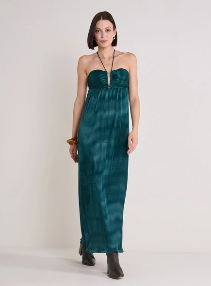Vestido Longo Texturizado