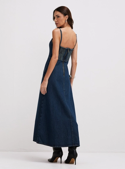 Vestido Jeans Longo