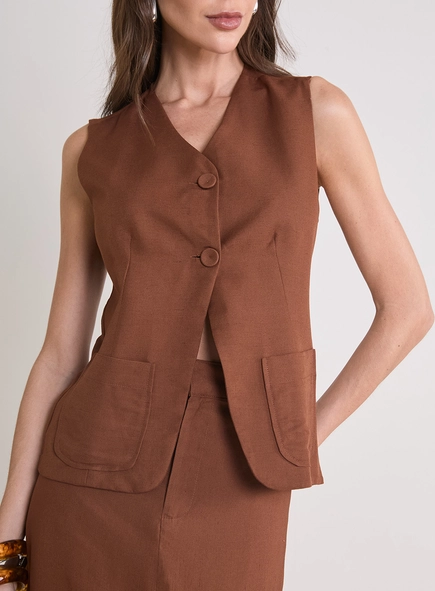 Colete Alfaiataria Feminino
