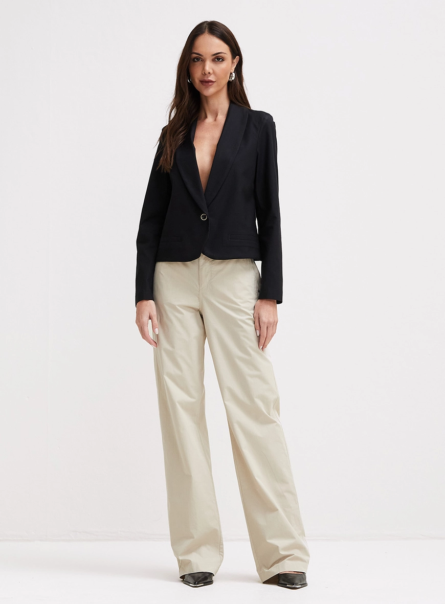 Blazer Feminino De Alfaiataria Reto Preto