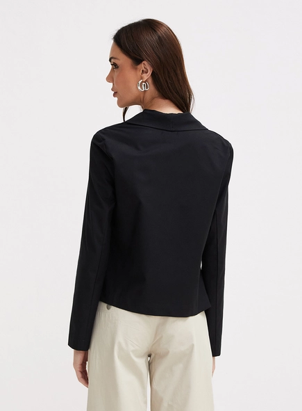 Blazer Feminino De Alfaiataria Reto