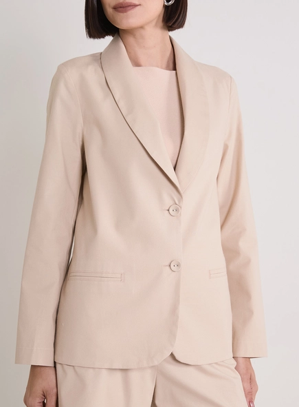 Blazer Feminino Alfaiataria Reto
