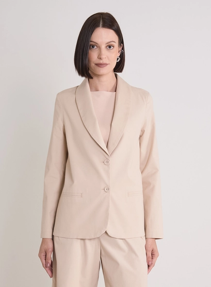 Blazer Feminino Alfaiataria Reto