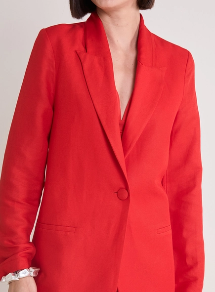Blazer Alfaiataria Reto Feminino
