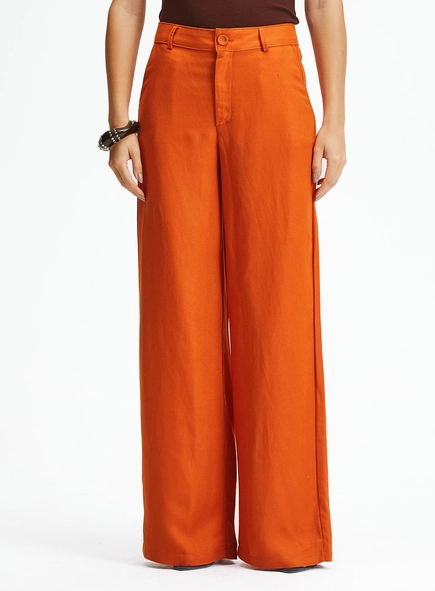 Calça De Alfaiataria Pantalona