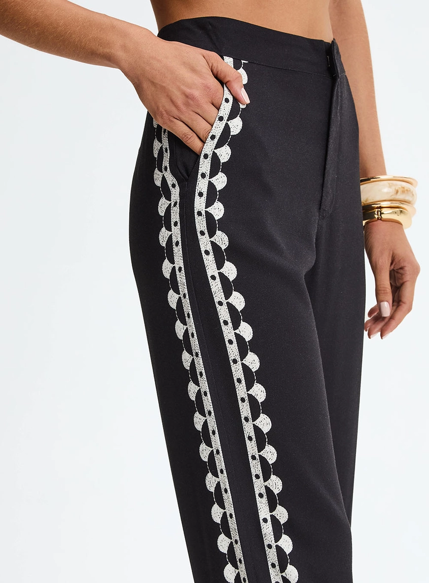 Calça Alfaiataria Reta Estampada Estampados 3