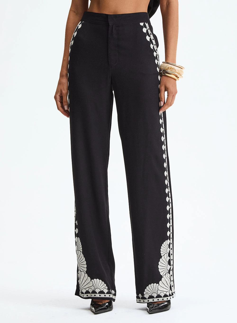 Calça Alfaiataria Reta Estampada Estampados 2