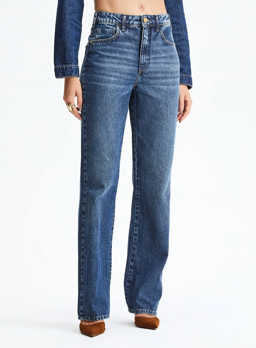 Calça Jeans Flare Cintura Média Índigo 2