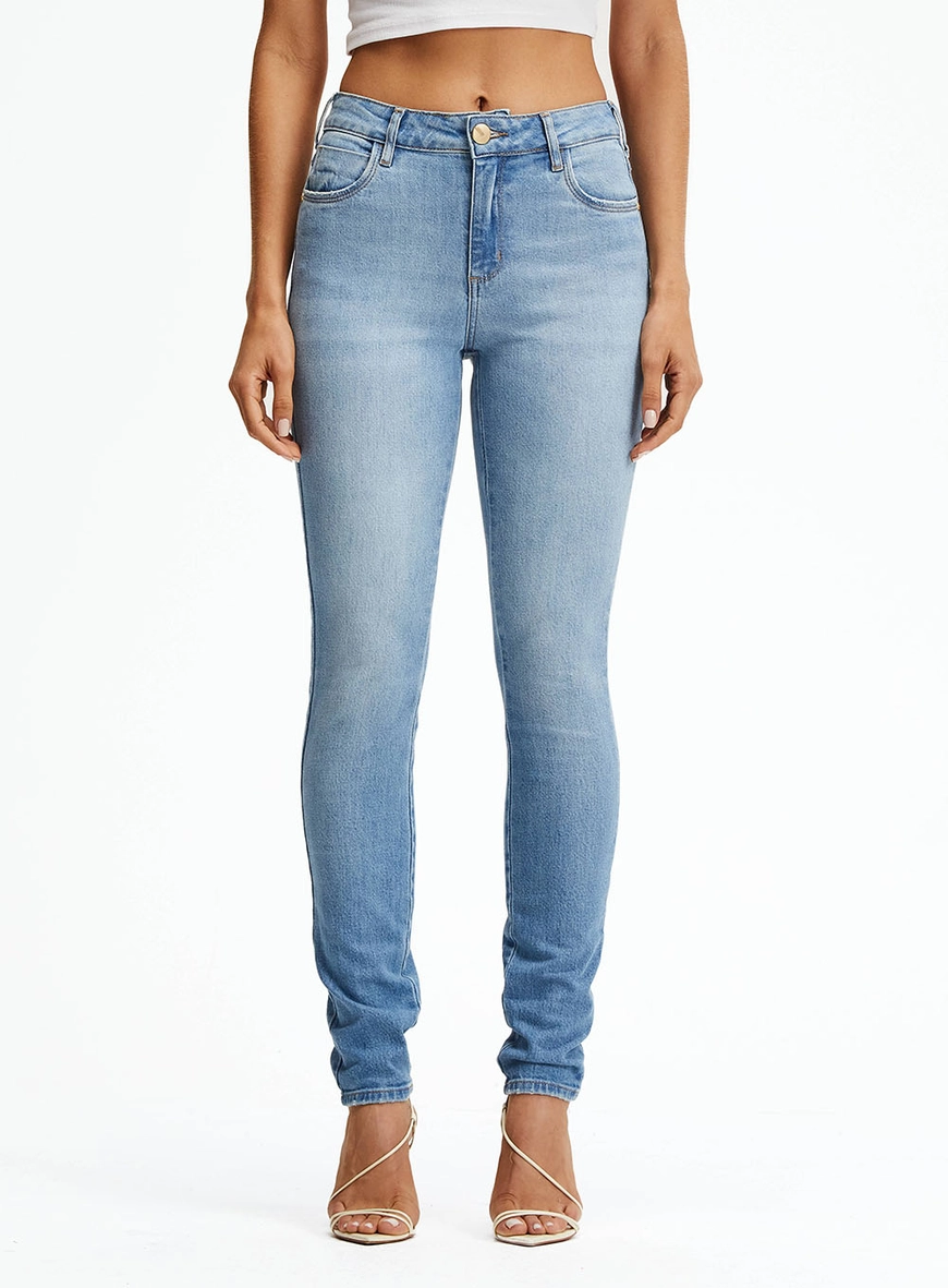 Calça Jeans Skinny Cintura Média Índigo 2