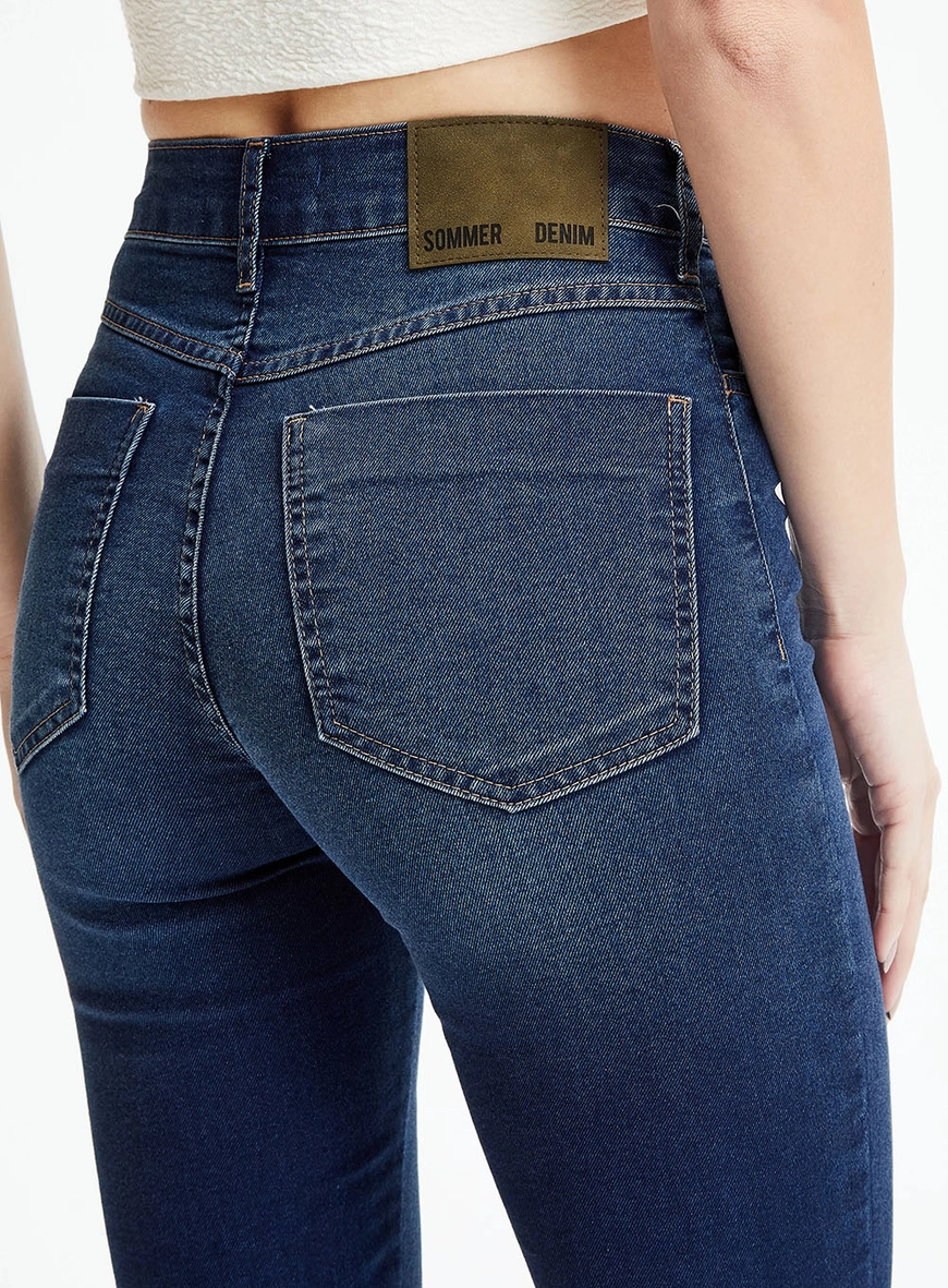 Calça Jeans Skinny Cintura Alta Índigo 3