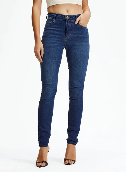 Calça Jeans Skinny Cintura Alta