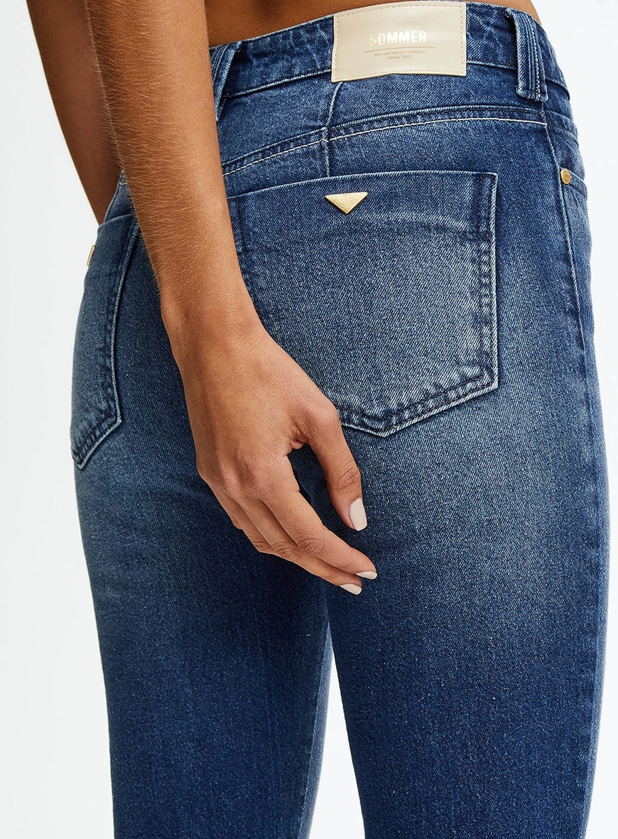Calça Jeans Skinny Cintura Média Índigo 3