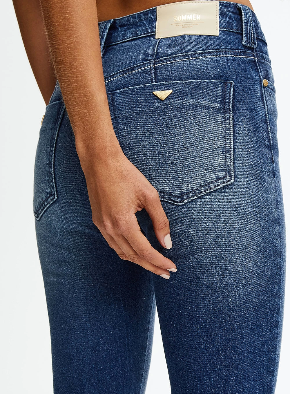 Calça Jeans Skinny Cintura Média Índigo 3