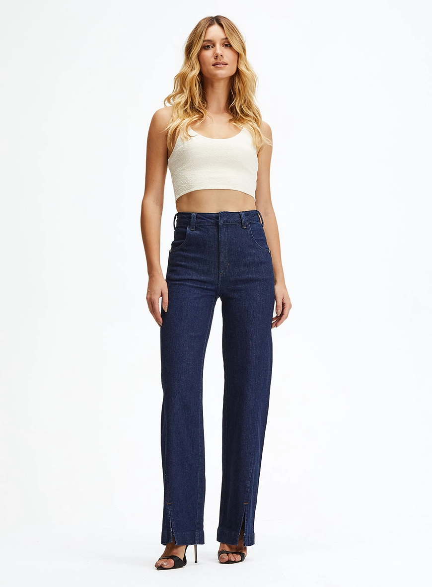 Calça Jeans Reta Slim Índigo Intenso Índigo 1