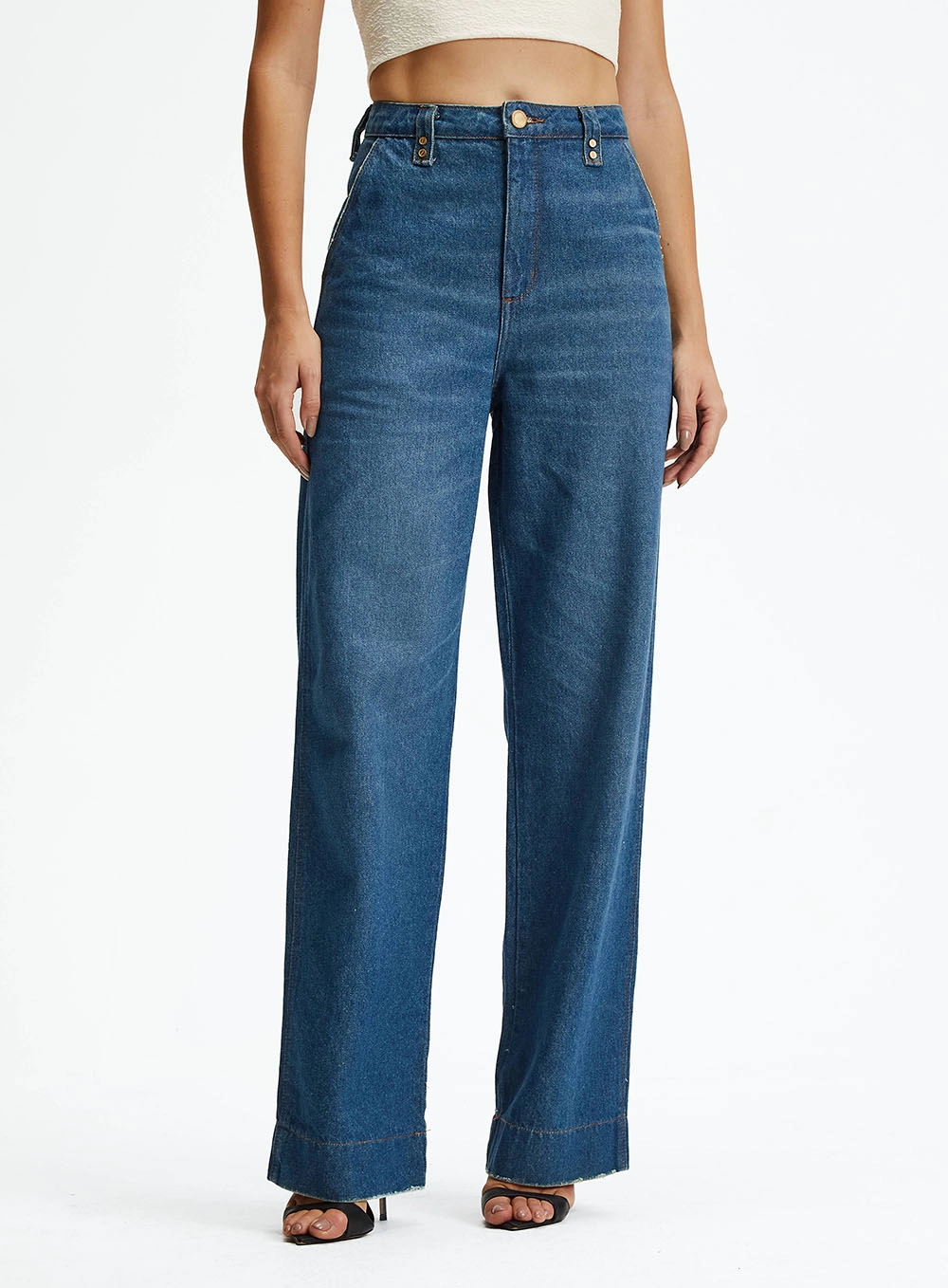 Calça Jeans Feminina Baggy Índigo 2